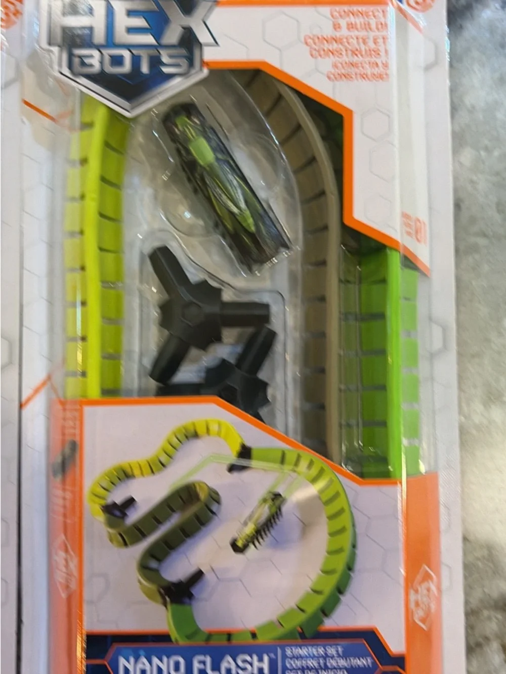 Hex Bot Nano Flash Kids Toy Track Set - Yellow & Green - 2 pack